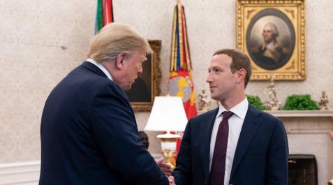 Trump y Mark Zuckerberg mantienen una reunión Trump y Mark Zuckerberg mantienen una reunión