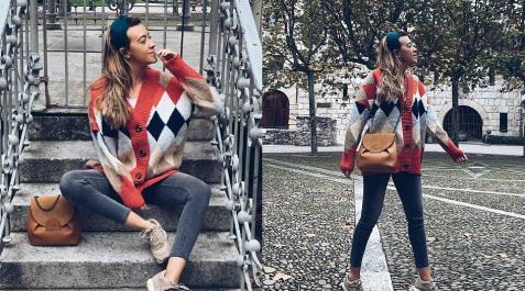 Look casual con cárdigan de lana Look casual con cárdigan de lana