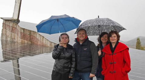 Alemanes en el muro de zuasti: Evelyn Ströhle, Gordon Stoj, Irene Strobl y Bettina Melcher Alemanes en el muro de zuasti: Evelyn Ströhle, Gordon Stoj, Irene Strobl y Bettina Melcher
