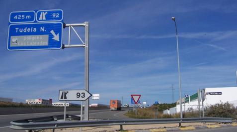 Imagen de la entrada al polígono Las Labradas de Tudela. Imagen de la entrada al polígono Las Labradas de Tudela.