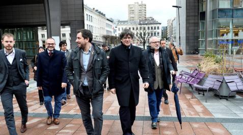 Puigdemont, Comín y Puig entran en la Eurocámara tras el levantamiento del veto Puigdemont, Comín y Puig entran en la Eurocámara tras el levantamiento del veto