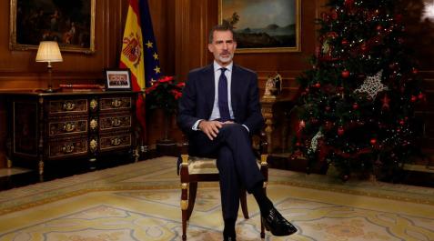 El mensaje del Rey fue seguido por 7,5 millones de espectadores, 400.000 menos que en 2018 El mensaje del Rey fue seguido por 7,5 millones de espectadores, 400.000 menos que en 2018