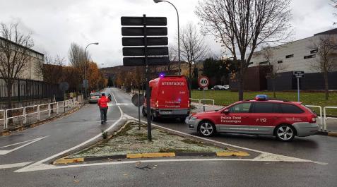 Un herido grave al ser atropellado en un paso de cebra en Burlada Un herido grave al ser atropellado en un paso de cebra en Burlada