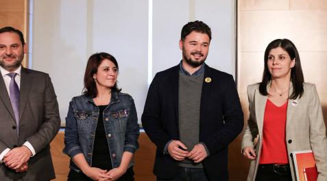 Reunión entre PSOE y ERC de cara a la investidura de Pedro Sánchez Reunión entre PSOE y ERC de cara a la investidura de Pedro Sánchez