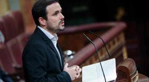 El coordinador federal de Izquierda Unida (IU), Alberto Garzón, en la tribuna del Congreso de los Diputados El coordinador federal de Izquierda Unida (IU), Alberto Garzón, en la tribuna del Congreso de los Diputados