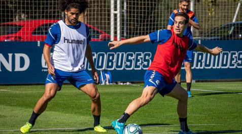 Íñigo Pérez y Kike Barja, la nota positiva en Tajonar Íñigo Pérez y Kike Barja, la nota positiva en Tajonar