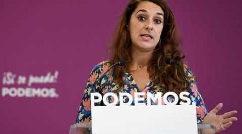 Noelia Vera, portavoz de Unidas Podemos. Noelia Vera, portavoz de Unidas Podemos.