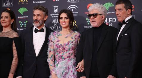 Pedro Almodóvar, Penélope Cruz, Antonio Banderas y el resto del equipo de 'Dolor y gloria' en los Goya Pedro Almodóvar, Penélope Cruz, Antonio Banderas y el resto del equipo de 'Dolor y gloria' en los Goya
