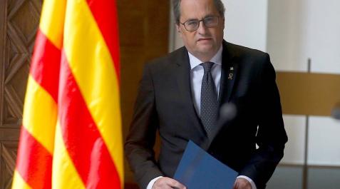Torra convocará elecciones en Cataluña cuando se aprueben los presupuestos Torra convocará elecciones en Cataluña cuando se aprueben los presupuestos