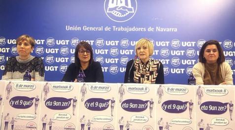 UGT critica que la desigualdad deje a la mujer navarra con 1.242 millones menos al año UGT critica que la desigualdad deje a la mujer navarra con 1.242 millones menos al año