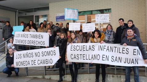 Movilización de las familias de la escuela infantil Donibane Movilización de las familias de la escuela infantil Donibane