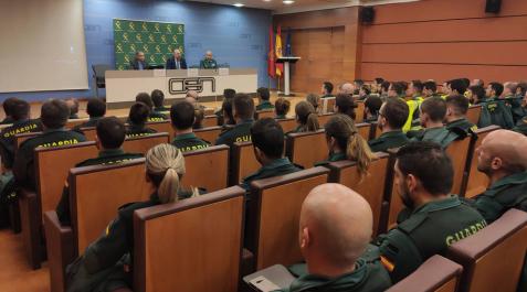 El delegado del Gobierno recibe a 238 guardias civiles destinados a Navarra El delegado del Gobierno recibe a 238 guardias civiles destinados a Navarra