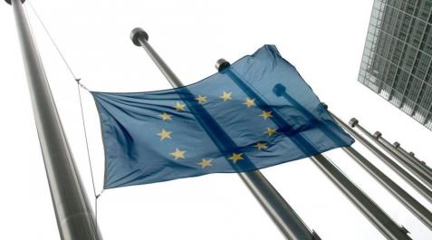La bandera de la UE, en Bruselas La bandera de la UE, en Bruselas