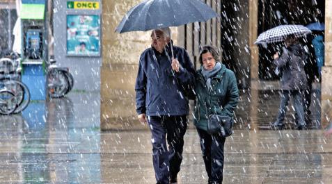 Alerta por riesgo de nevadas en Pirineos y zona centro de Navarra Alerta por riesgo de nevadas en Pirineos y zona centro de Navarra