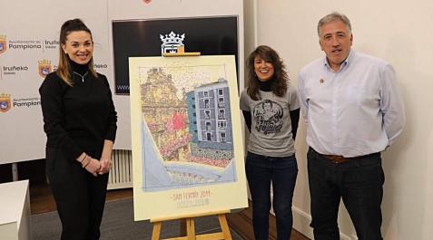 Cartel ganador San Fermín 2019. Cartel ganador San Fermín 2019.