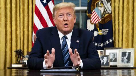 Trump suspende los viajes desde Europa durante por el coronavirus Trump suspende los viajes desde Europa durante por el coronavirus