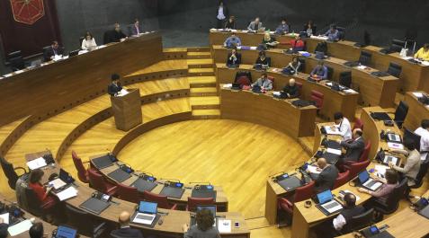 El Parlamento navarro ha decidido suspender toda su actividad hasta el 22 de marzo El Parlamento navarro ha decidido suspender toda su actividad hasta el 22 de marzo