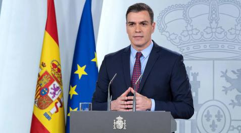 Pedro Sánchez comparece en La Moncloa. Pedro Sánchez comparece en La Moncloa.