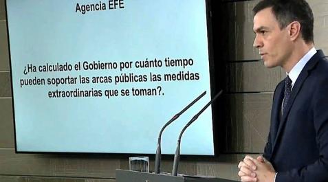 Sánchez, durante la rueda de prensa. Sánchez, durante la rueda de prensa.