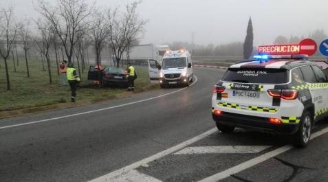 Trasladado al Reina Sofía de Tudela tras resultar herido en un accidente en la A-68 Trasladado al Reina Sofía de Tudela tras resultar herido en un accidente en la A-68