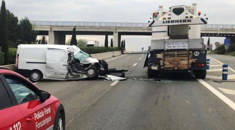 Un herido leve en una colisión por alcance en la A68, en Tudela Un herido leve en una colisión por alcance en la A68, en Tudela