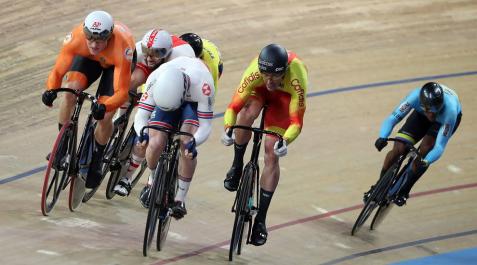 Juan Peralta, a la derecha, en el pasado campeonato del mundo de ciclismo en Berlín. Juan Peralta, a la derecha, en el pasado campeonato del mundo de ciclismo en Berlín.