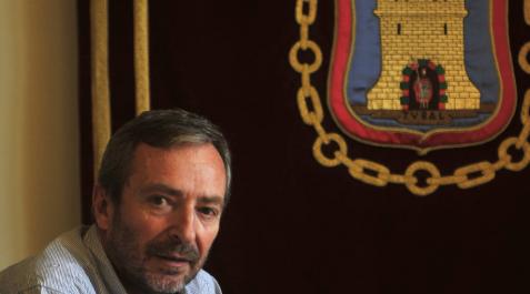 Jesús Arrizubieta, alcalde de Tafalla por EH Bildu, en su despacho del ayuntamiento. Jesús Arrizubieta, alcalde de Tafalla por EH Bildu, en su despacho del ayuntamiento.