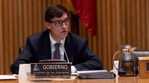 Salvador Illa, ministro de Sanidad, en la comisión de Sanidad del Congreso de los Diputados. Salvador Illa, ministro de Sanidad, en la comisión de Sanidad del Congreso de los Diputados.