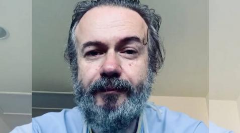 Un momento del mensaje que el actor Tristán Ulloa ha colgado en Instagram tras recibir el alta por coronavirus Un momento del mensaje que el actor Tristán Ulloa ha colgado en Instagram tras recibir el alta por coronavirus