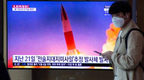 Nuevo ensayo balístico de Corea del Norte, el cuarto en un mes Nuevo ensayo balístico de Corea del Norte, el cuarto en un mes