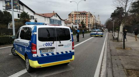 Control de la Policía Municipal en la Baja Navarra. Control de la Policía Municipal en la Baja Navarra.