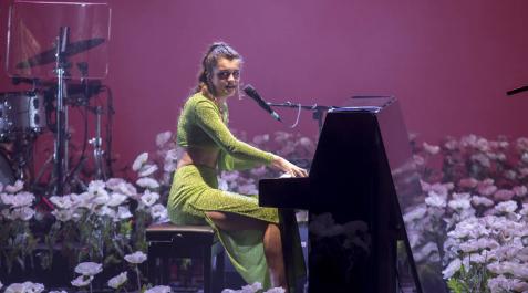 Amaia Romero, en su concierto de Baluarte. Amaia Romero, en su concierto de Baluarte.