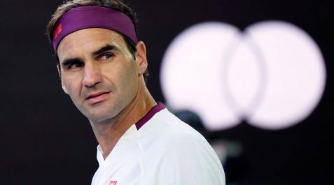 Federer, durante su partido contra Tennys Sandgren. Federer, durante su partido contra Tennys Sandgren.