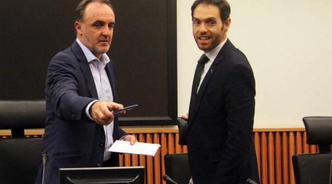 Javier Esparza y Sergio Sayas se disputará la presidencia de UPN el 28 de junio Javier Esparza y Sergio Sayas se disputará la presidencia de UPN el 28 de junio