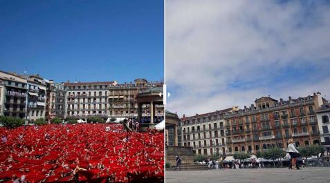Los escenarios de la fiesta, mudos en un 6 de julio insólito Los escenarios de la fiesta, mudos en un 6 de julio insólito