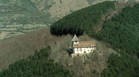 Vista aérea de la ermita de Nuestra Señora de Muskilda. Vista aérea de la ermita de Nuestra Señora de Muskilda.