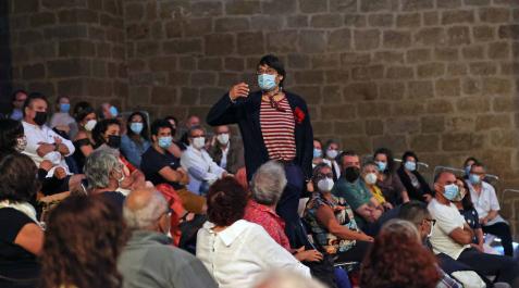 El actor Carmelo Gómez, durante su actuación en el Festival de Teatro de Olite 2020 El actor Carmelo Gómez, durante su actuación en el Festival de Teatro de Olite 2020