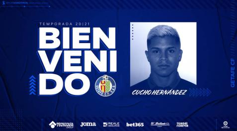 El Getafe hace oficial la cesión del 'Cucho' Hernández El Getafe hace oficial la cesión del 'Cucho' Hernández
