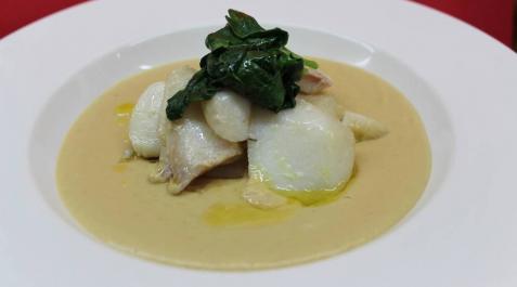 Bacalao, setas y garbanzos Bacalao, setas y garbanzos