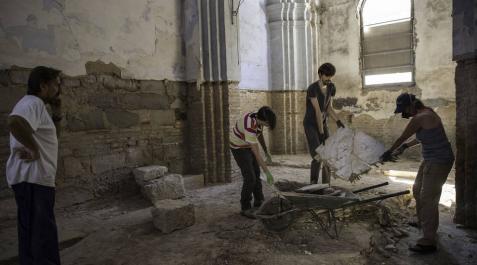Tudela reanuda las excavaciones en la antigua iglesia de San Nicolás Tudela reanuda las excavaciones en la antigua iglesia de San Nicolás