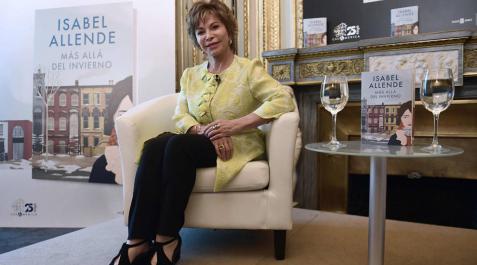 Isabel Allende, en la presentación de 'Más allá del invierno'. Isabel Allende, en la presentación de 'Más allá del invierno'.