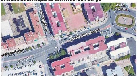Gráfico de la zona de San Jorge. Gráfico de la zona de San Jorge.