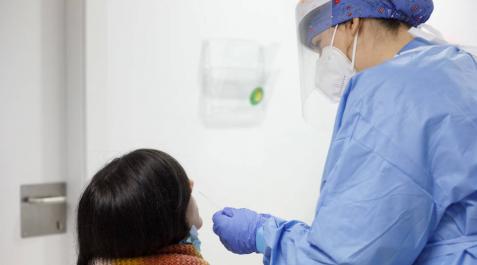 Test de antígenos realizado en el centro de salud de Ansoáin. Test de antígenos realizado en el centro de salud de Ansoáin.