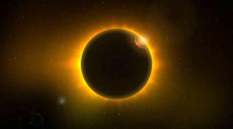 Imagen de un eclipse solar total Imagen de un eclipse solar total