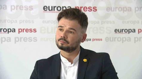 Rufián asume que ERC no es imprescindible para el Gobierno Rufián asume que ERC no es imprescindible para el Gobierno