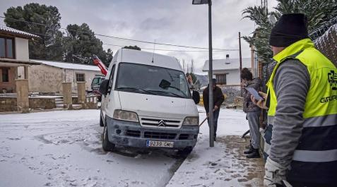 Fotos de la nieve en Navarra este 4 de enero Imágenes de la nieve que ha cuajado este lunes en varias localidades navarras