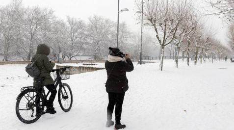 Fotos de la nevada por el temporal 'Filomena' en Navarra El temporal 'Filomena' que avanza de sur a norte de la península ha entrado este sábado en Navarra y ha dejado nevadas generalizadas en el sur y centro de la Comunidad foral. Municipios riberos como Tudela, Cascante, Cabanillas, Corella o Fitero han amanecido cubiertos de blanco.