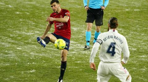 Osasuna-Real Madrid Imágenes de las horas previas y del partido Osasuna-Real Madrid, correspondiente a la jornada 18 y marcado por el paso de la borrasca Filomena.