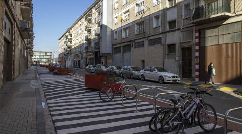 Concluyen las obras de los corredores sostenibles de San Jorge y Txantrea Concluyen las obras de los corredores sostenibles de San Jorge y Txantrea