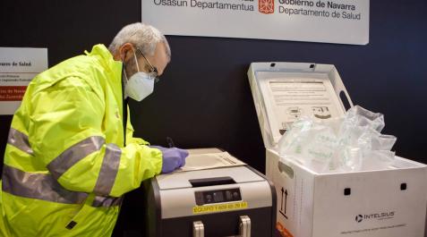 Llegada de la vacuna contra la covid a Navarra La vacuna contra el coronavirus ya ha llegado a Navarra